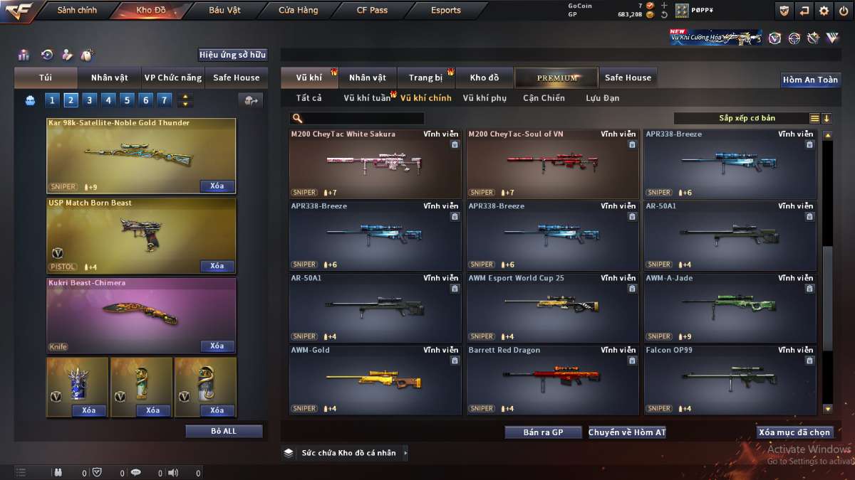 shop acc cf uy tin gia re